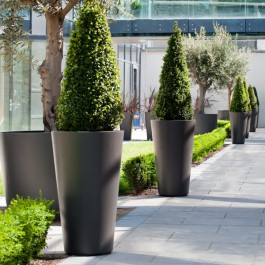 Pot Alto Allée Anthracite Eternit JardinChic