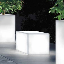 Banc Kube Lumineux Euro3plast Jardinchic