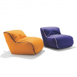 Fauteuil Baby Birba Tissu Violet Zip Blanc Orange Zip Violet Parri JardinChic