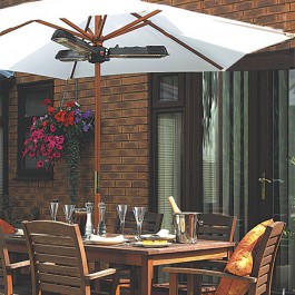 Chauffage d'Extérieur Halogène pour Parasol OutTrade JardinChic