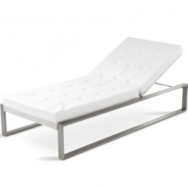 Chaiselongue Cima Siesta Lounge White Fuera Dentro JardinChic Cushion