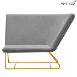 Fauteuil Ultrasofa Miel / Tissu Gris Perle Fermob Jardinchic