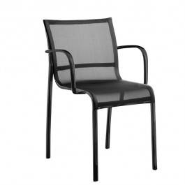 Lot de 2 Chaises avec accoudoirs Paso Doble Noir  Magis JardinChic