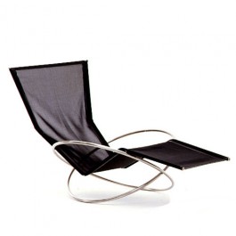 Chaise Longue Loop Noir Coro JardinChic