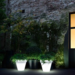 Pot Lumineux Vas Three Light neutre Jardin Serralunga JardinChic