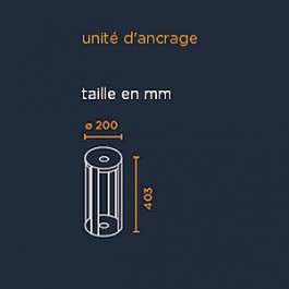 Schéma unité d'ancrage pour borne Mitu