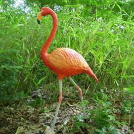 Statue Flamant Rose TexArtes Jardinchic