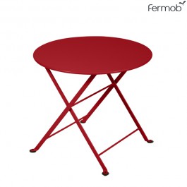 Table Basse Ronde Tom Pouce Coquelicot Fermob Jardinchic