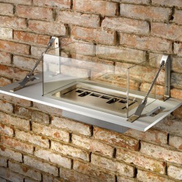 Exterior Wall To Ethanol Fireplace