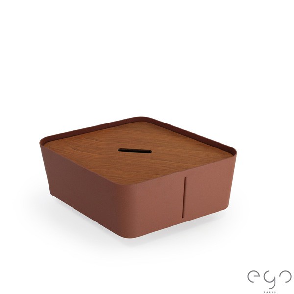 Bac Hive Small Rouille + Couvercle Hive Teck vendu séparément - Ego Paris Jardinchic Bac Hive Small Rouille + Couvercle Hive Teck vendu séparément - Ego Paris Jardinchic