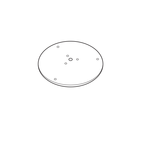 Base + Vis de Fixation Diamètre 41cm pour Pots Plust Base + Vis de Fixation Diamètre 41cm pour Pots Plust