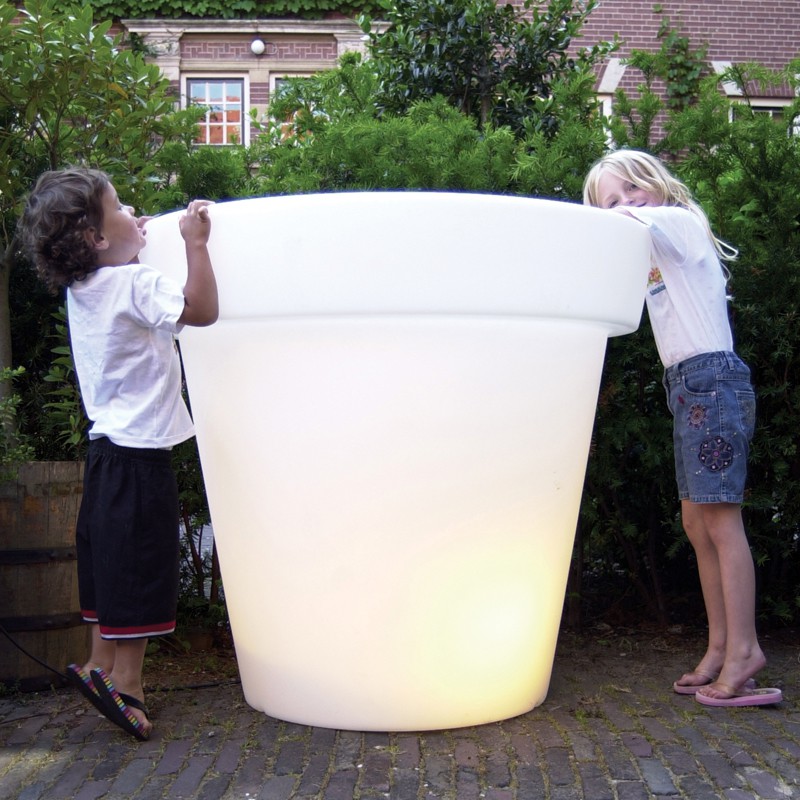 brandstof Toevlucht Ik geloof Pot Light Bloom H100cm - JardinChic