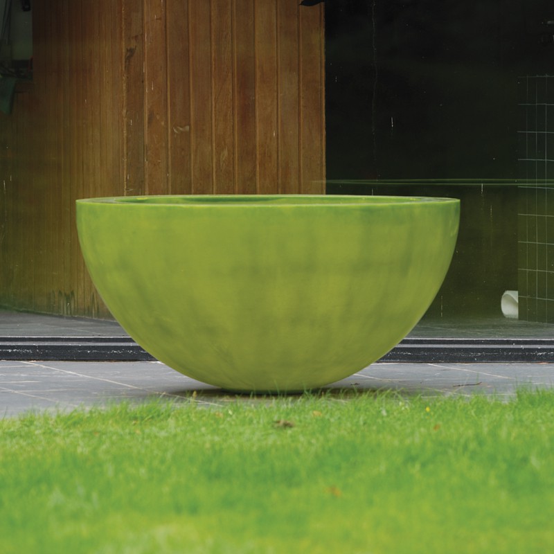 Jardinière Polyester Bowl Vert Domani JardinChic
