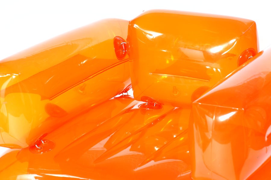 Orange inflatable chair clearance