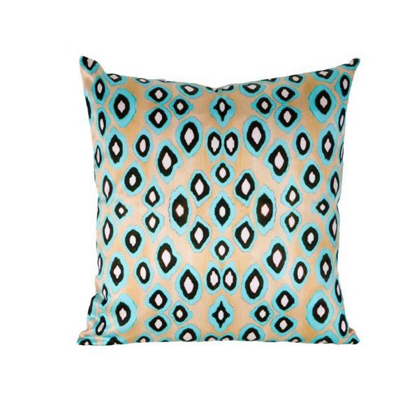 Coussin Coco Ikat Carré Turquoise 40x40 Mariska Meijers JardinChic Coussin Coco Ikat Carré Turquoise 40x40 Mariska Meijers JardinChic