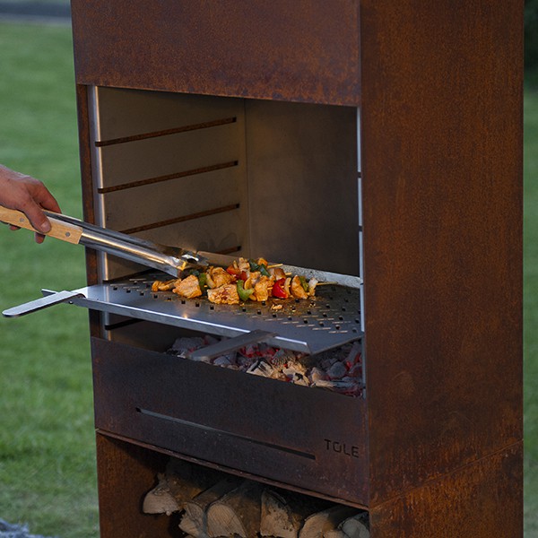 detail grille cuisson brasero barbecue k60 tole jardinchic