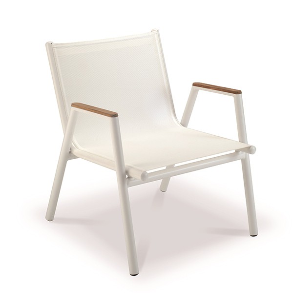 Fauteuil Bas Pilotis Batyline ISO Blanc Vlaemynck Jardinchic Fauteuil Bas Pilotis Batyline ISO Blanc Vlaemynck Jardinchic