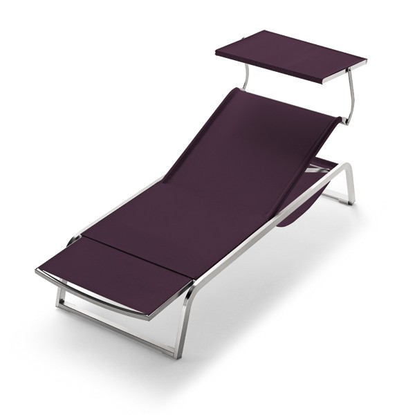 Bain de Soleil Modulable L3 Avec Parasol - Coloris Prune arrêté - Coro JardinChic Bain de Soleil Modulable L3 Avec Parasol - Coloris Prune arrêté - Coro JardinChic