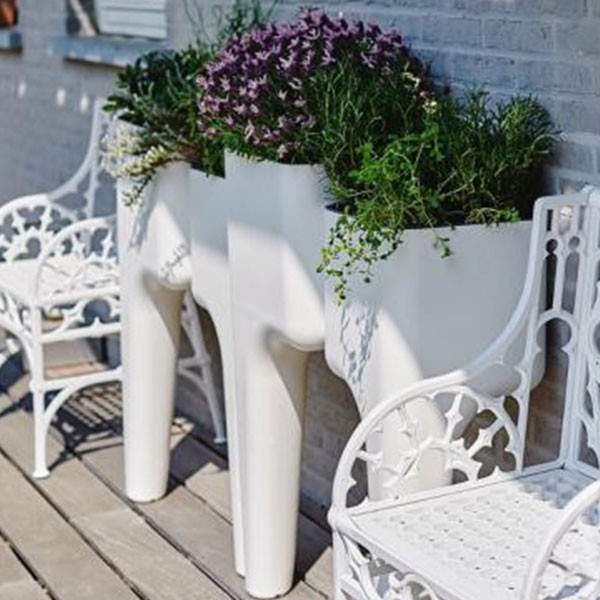 Jardinière Potagère Kiga M Blanc Hurbz JardinChic Jardinière Potagère Kiga M Blanc Hurbz JardinChic
