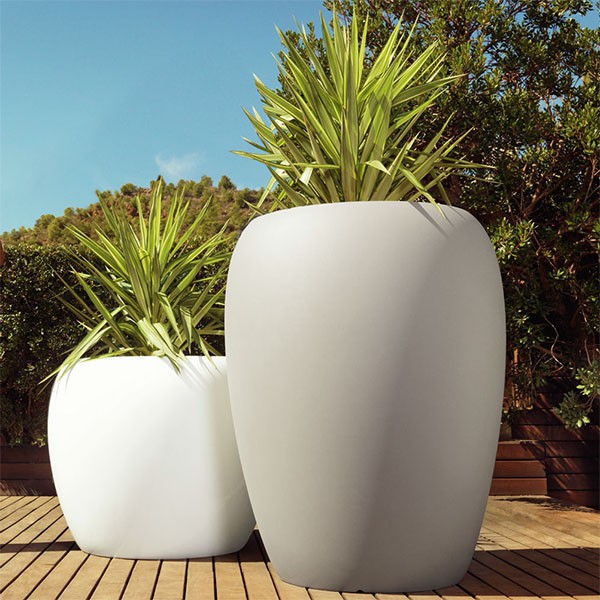 Pots Blow Taupe & Blanc Vondom Jardinchic Pots Blow Taupe & Blanc Vondom Jardinchic
