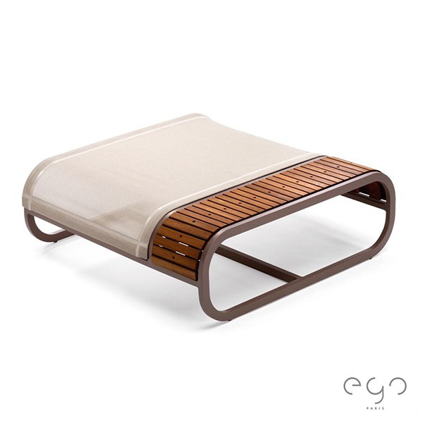 Pouf Tandem Teck EGO Paris JardinChic Pouf Tandem Teck EGO Paris JardinChic