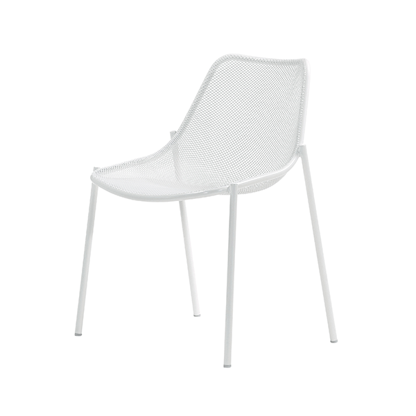 Lot de 4 Chaises Round Blanc Cassé Emu JardinChic Lot de 4 Chaises Round Blanc Cassé Emu JardinChic