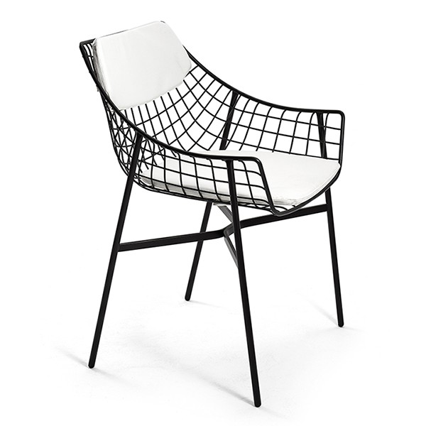 Fauteuil de Repas Summer Set Structure Noire Varaschin Jardinchic (coussins vendus séparément) Fauteuil de Repas Summer Set Structure Noire Varaschin Jardinchic (coussins vendus séparément)