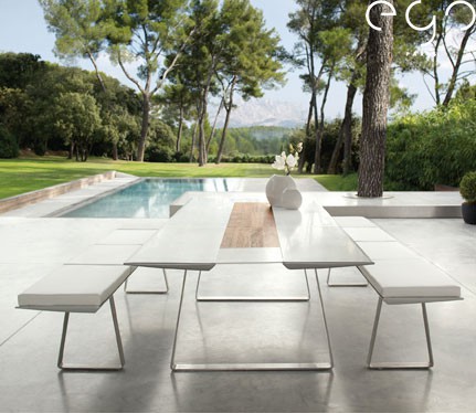 Top 240 Plateau Corian White Dining Table Jardinchic
