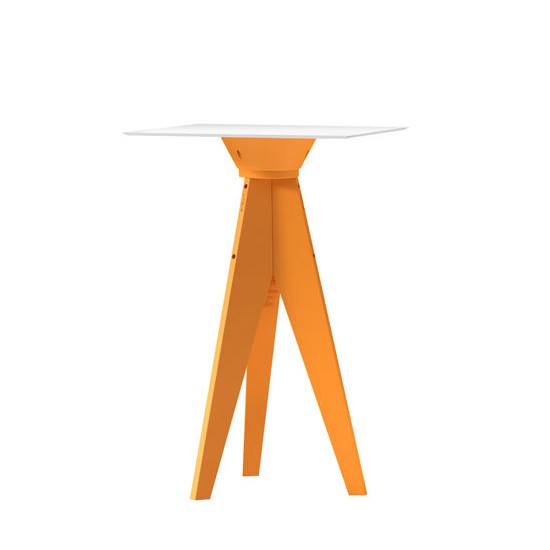 Table Haute Oxford Orange Plateau Carré 70 HPL Blanc Myyour Jardinchic Table Haute Oxford Orange Plateau Carré 70 HPL Blanc Myyour Jardinchic
