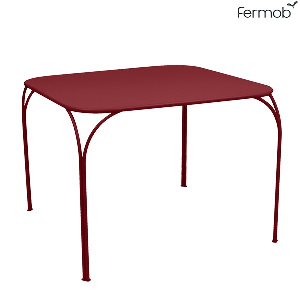 Table Kintbury 100x100cm Piment Fermob Jardinchic