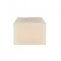 Set Of 2 Ecru Square Outdoor Candles