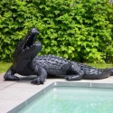 Statue Lacquered Crocodile