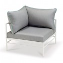 Fauteuil d'Angle Rivage Blanc Coton