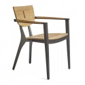 Diuna Aluminium Meal Chair / Teak 