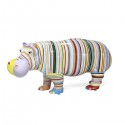 Statue Hippopotamus Striped Arty