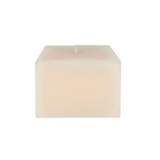 Set Of 2 Ecru Square Outdoor Candles