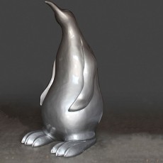 Statue Painted Penguin 