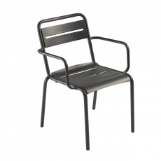 Set Of 4 Chairs With Armrests Star