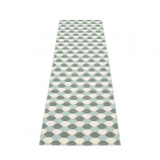 Carpet Dana Army - Pale Turquoise - Vanilla