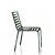 Set Of 4 Chairs Stackable Striped 