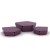 Lot Of 3 Small Seed Beads Purple 