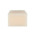 Set Of 2 Ecru Square Outdoor Candles