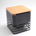 Brasero Cube Oak Shelf