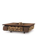 Wood Compartment For Brazier Tavolo