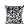 Cushion Coco Ikat Square Black 