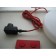 Red lamp Edison The Medium Fatboy JardinChic cable