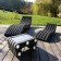 Bain de Soleil New Wave avec Table Basse Ecume et Bain de Soleil Baby En-fer Iconcept JardinChic