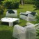 Fauteuil Ivy Blanc Pelouse Salon Extérieur Emu JardinChic