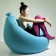 Pouf Baloon Blue Green Apple YOUNOW Florence Jaffrain JardinChic