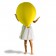 Pouf Baloon yellow YOUNOW Florence Jaffrain JardinChic